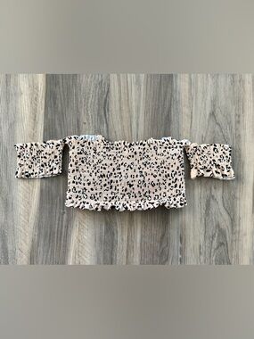 Xhilaration Smocked Underwire Swim Top Size M